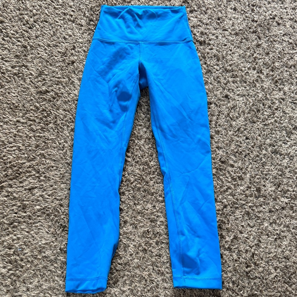 Lululemon Wunder Train High-Rise Crop 23" Poolside size 2